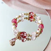 Load image into Gallery viewer, Blossom - The Power Puff Girls Inspired Crystal Bracelet