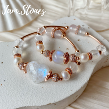 Load image into Gallery viewer, Moonstone Crystal Bracelet Series (Female Wellness, Peace and Calmness)
