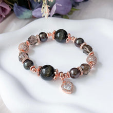 Load image into Gallery viewer, Kira Crystal Bracelet (Protection, Detox & Wisdom)