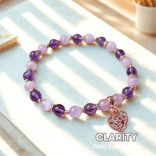 Load image into Gallery viewer, Clarity Crystal Bracelet | Third Eye Chakra | 7 Chakra Series
