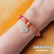 Load image into Gallery viewer, Creativity Crystal Bracelet | Sacral Chakra | 7 Chakra Series