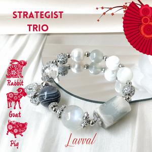 Strategist Trio (2023 ZODIAC BRACELET - Rabbit, Pig, Goat)