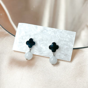 Clover Waterhue Jade Earrings