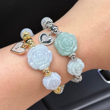 Load image into Gallery viewer, Eternal Love Twin Jade Rose Bracelet | Mother’s Day Special

