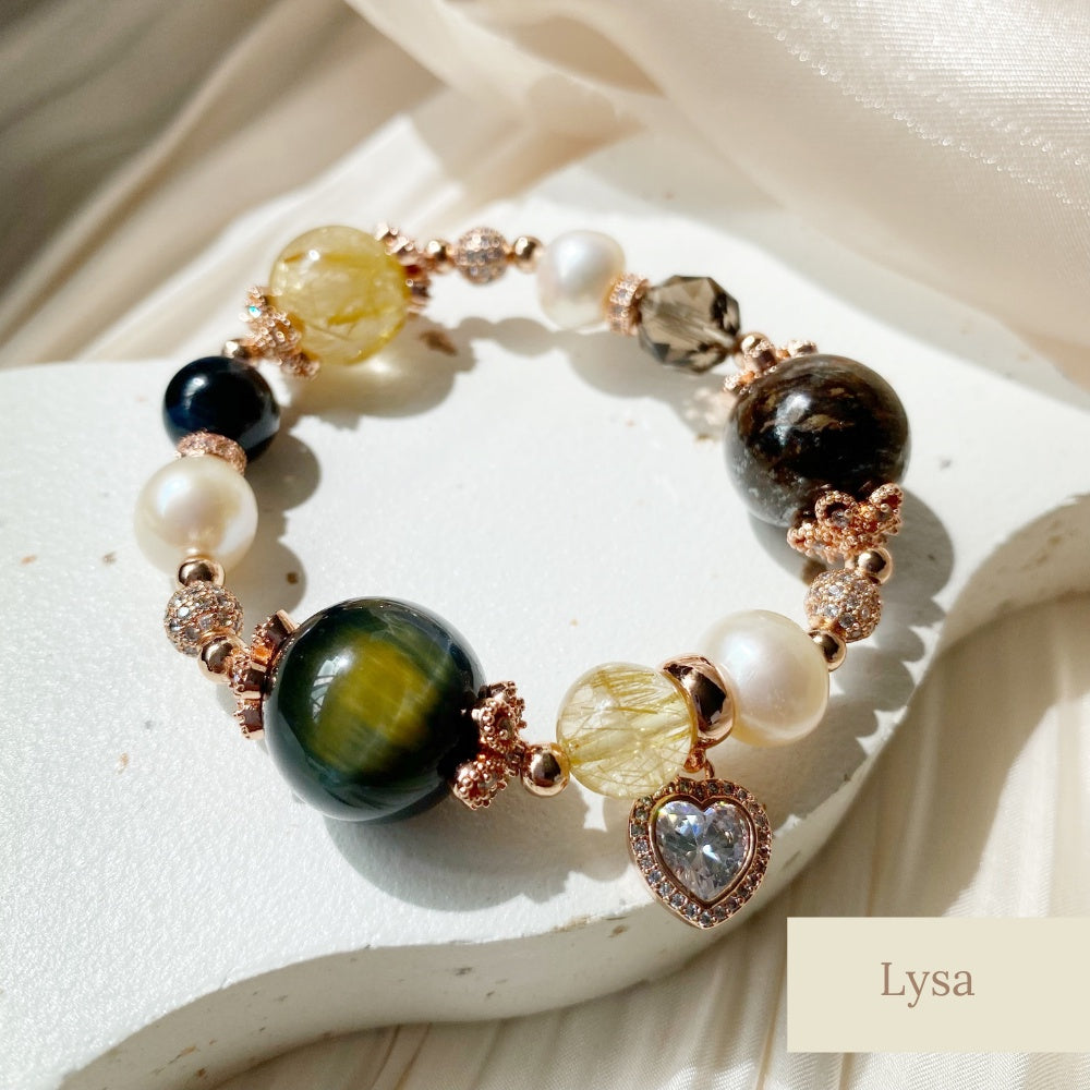 Lysa Crystal Bracelet [Anti-Evil Eye, Wealth, Confidence, Career]