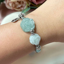 Load image into Gallery viewer, Eternal Love Twin Jade Rose Bracelet | Mother’s Day Special
