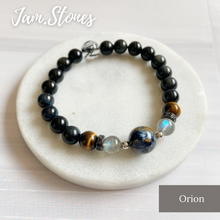 Load image into Gallery viewer, Orion Crystal Bracelet [Men] [Protection &amp; Strength]
