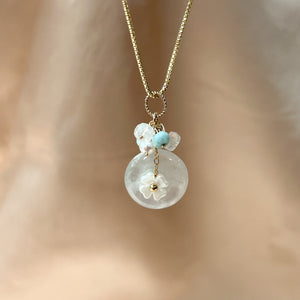 Bespoke Icy Jade Donut Necklace