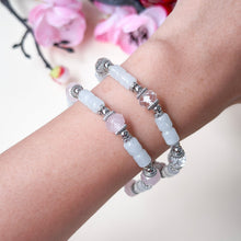 Load image into Gallery viewer, Prosperity Jade Bamboo &amp; Rose Quartz Bracelet | Lunar Collectives

