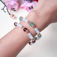 Load image into Gallery viewer, Prosperity Jade Bamboo &amp; Smoky Quartz Bracelet | Lunar Collectives
