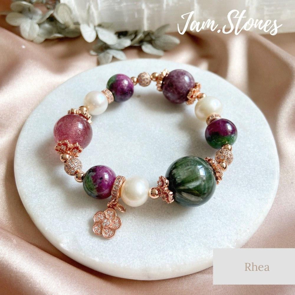 Rhea Crystal Bracelet [Love,Wisdom]