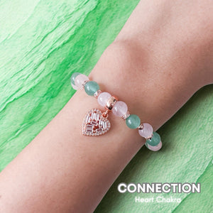 Connection Crystal Bracelet | Heart Chakra | 7 Chakra Series