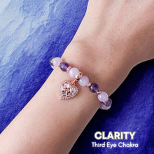 Load image into Gallery viewer, Clarity Crystal Bracelet | Third Eye Chakra | 7 Chakra Series
