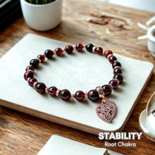 Load image into Gallery viewer, Stability Crystal Bracelet | Root Chakra | 7 Chakra Series
