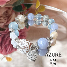 Load image into Gallery viewer, Azure (Rat &amp; Pig) Crystal Bracelet - Mystic 9 Elemental Series [NewAge FSG x Lavval SG LOCAL]l
