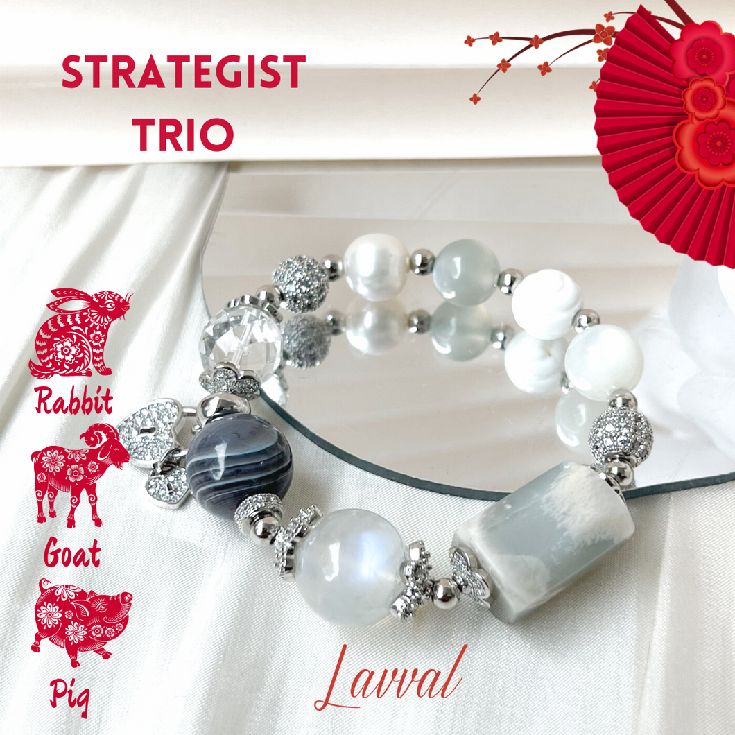 Strategist Trio (2023 ZODIAC BRACELET - Rabbit, Pig, Goat)