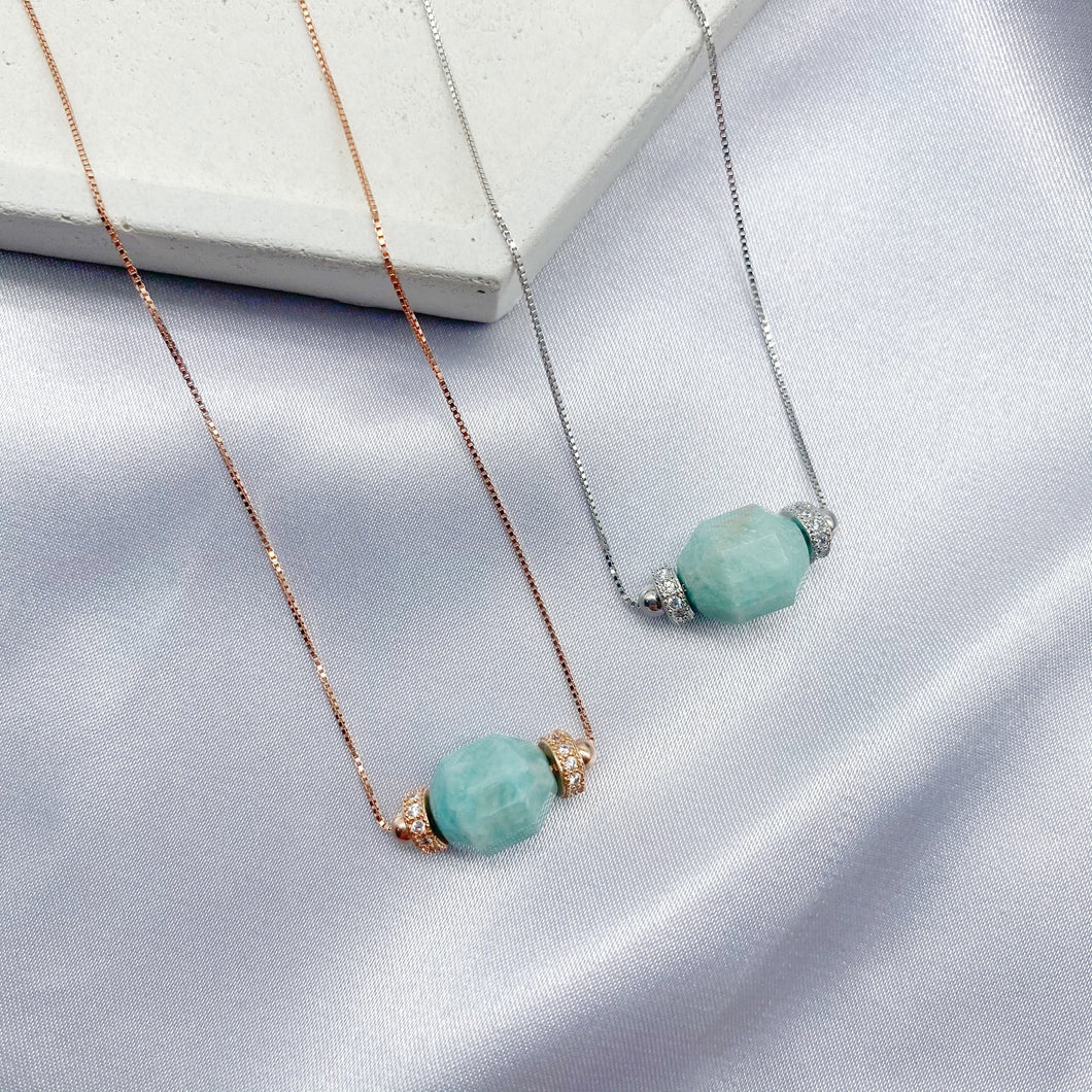 AMAZONITE SOLITAIRE CRYSTALHEDRA