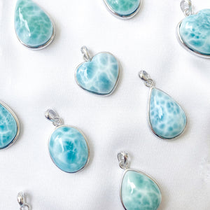 Caribbean Larimar Pendant [Joy, Calm and Reduce Stress]