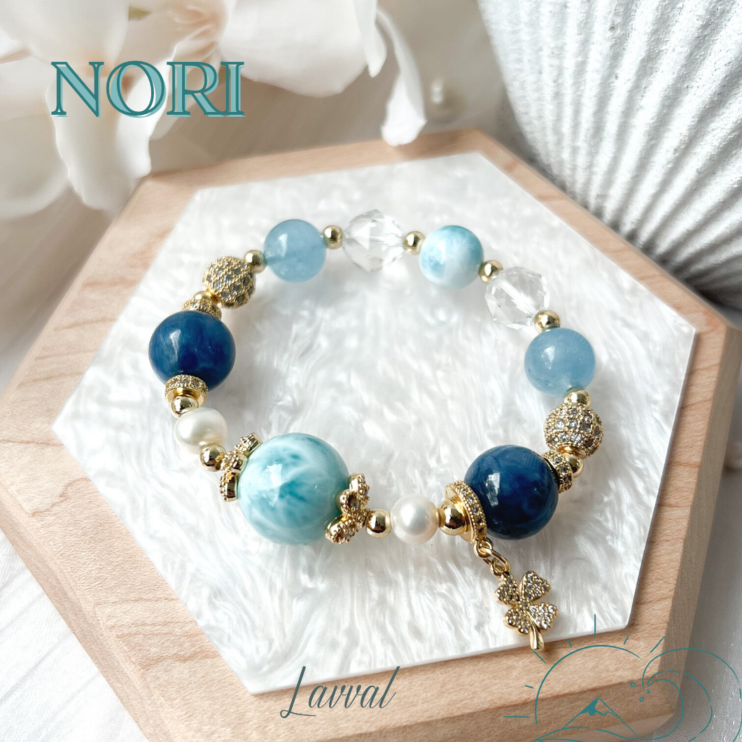 Nori Crystal Bracelet - OCEAN LARIMAR COLLECTION