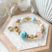 Load image into Gallery viewer, Cyane Crystal Bracelet - OCEAN LARIMAR COLLECTION
